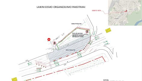 Laisvės prospekte &ndash; laikini eismo pokyčiai