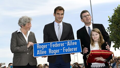 Rogerio Federerio alėjos atidarymo ceremonija