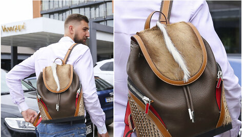 Jonas Valančiūnas su &bdquo;Christian  Louboutin&ldquo; kuprine