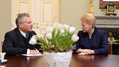 Dalia Grybauskaitė ir Aleksandras Kvasnievskis