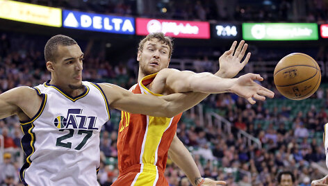 Rudy Gobert ir Donatas Motiejūnas