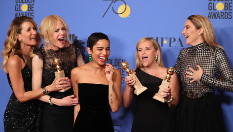 Laura Dern, Nicole Kidman, Zoe Kravitz, Reese Witherspoon ir Shailene Woodley