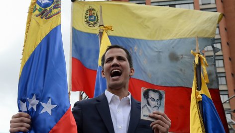 Venesuelos prezidentu pasiskelbęs Juanas Guaido