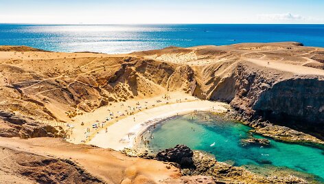 Papagayo paplūdimys Lansarotėje