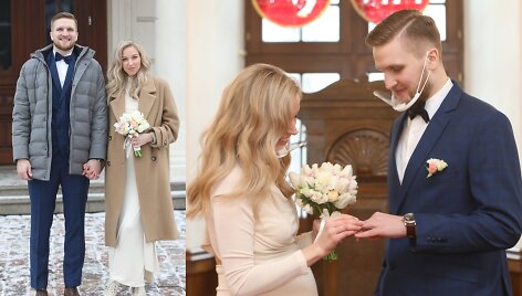 Viktorijos Ple&scaron;kytės ir Justo Tamulio vestuvių akimirkos