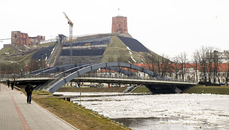 Pamažu pavasarėjantis Vilnius