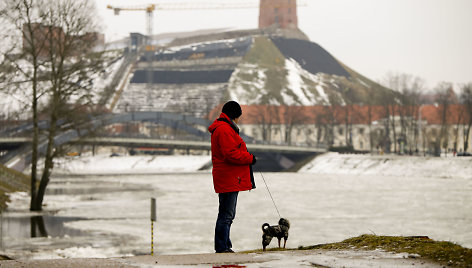 Pamažu pavasarėjantis Vilnius