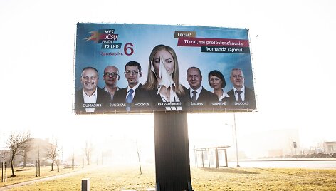 Gargžduose &ndash; sugadinti kandidatės į merus plakatai