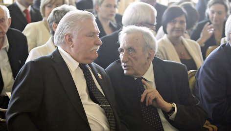 Lechas Walesa ir Tadeuszas Mazowieckis