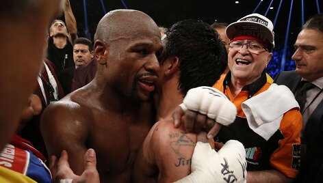 Floydas Mayweatheris prie&scaron; Manny Pacquiao