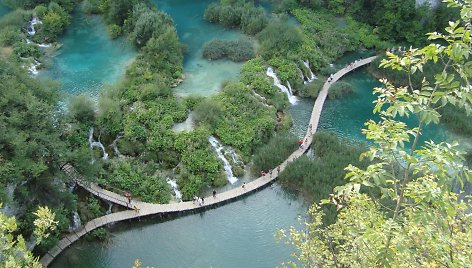 Plitvicos nacionalinio parko vaizdai 