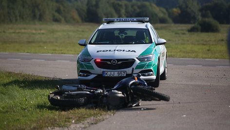 Minsko pl. avarijos metu žuvo motociklininkas