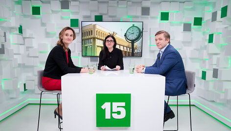 15min studijoje &ndash; R.Karbauskis ir ir V.Čmilytė-Nielsen