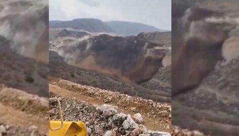 Turkijoje aukso kasykloje dėl nuo&scaron;liaužos po griuvėsiais atsidūrė grupė žmonių