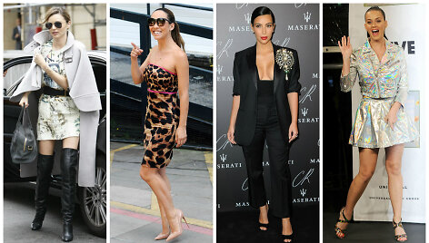 Miranda Kerr, Myleene Klass, Kim Kardashian ir Katy Perry