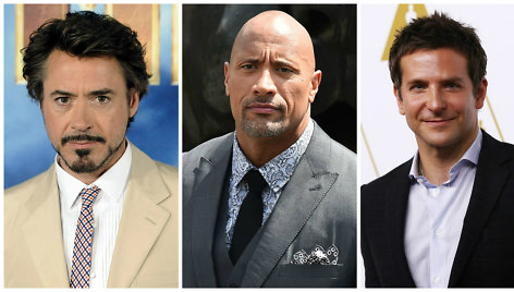 Robertas Downey jaunesnysis, Dwayne'as Johnsonas ir Bradley Cooperis