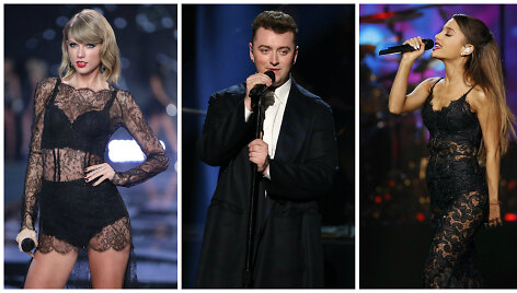 Taylor Swift, Samas Smithas ir Ariana Grande