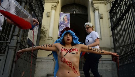 „Femen“ protestas Madride