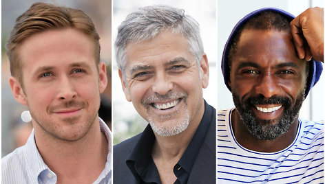 Ryanas Goslingas, George'as Clooney ir Idrisas Elba