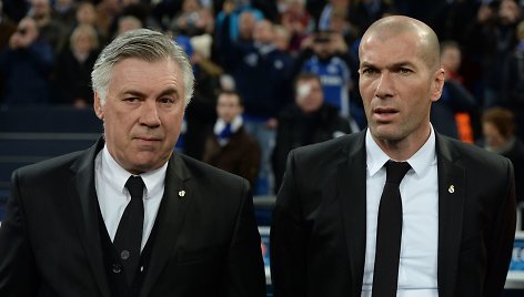 Carlo Ancelotti ir Zinedine'as Zidane'as