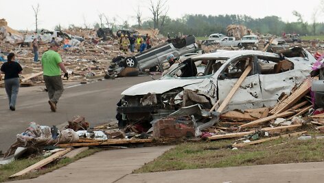 Tornado padariniai Akanzaso valstijoje