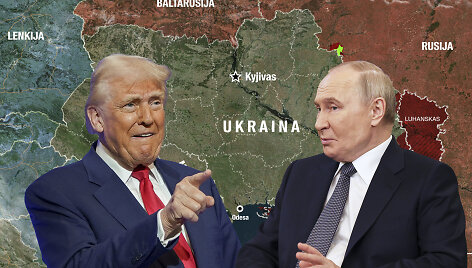 Donaldas Trumpas ir Vladimiras Putinas