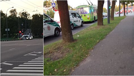 Įvykis Tvirtovės alėjos ir Sukilėlių prospekto sankryžoje