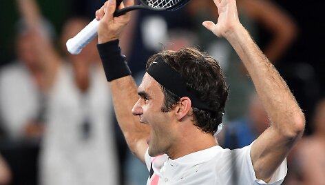 Neįtikėtinas: Rogeris Federeris 20-ą kartą tapo &ldquo;Didžiojo kirčio&rdquo; turnyro čempionu 