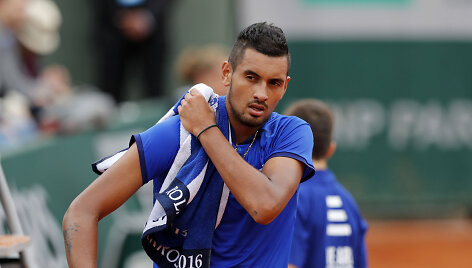 &bdquo;Roland Garros&ldquo; starte &ndash; Nicko Kyrgioso pergalė