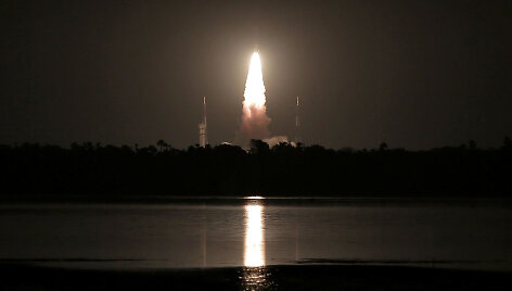 Indijos raketos &bdquo;Polar Satellite Launch Vehicle&ldquo; startas