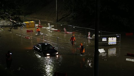 Skęstanti T. Narbuto gatvė Vilniuje