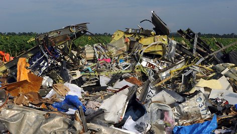 Malaizijos lėktuvo „Boeing 777“ katastrofos vieta rytų Ukrainoje