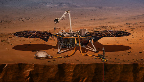 Zondo „Mars InSight“ veikimas Marse