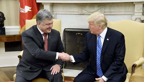 Petro Poro&scaron;enka ir Donaldas Trumpas