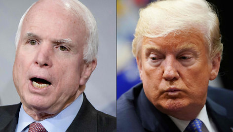 Johnas McCainas ir Donaldas Trumpas