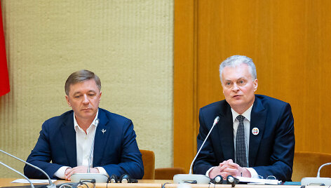Ramūnas Karbauskis ir Gitanas Nausėda