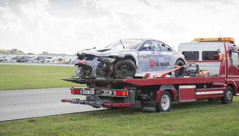 BaTCC serijos finaliniai važiavimai Estijoje, &bdquo;Skuba Racing Team&ldquo; avarija