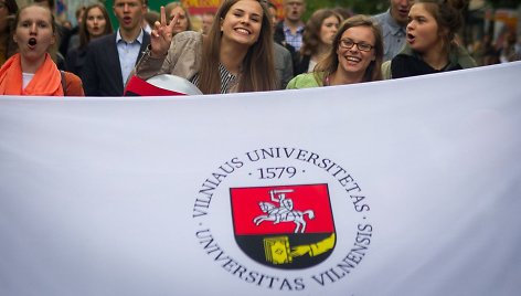 Vilniaus Universiteto (VU) studentai griausmingai paminėjo mokslo metų pradžią.