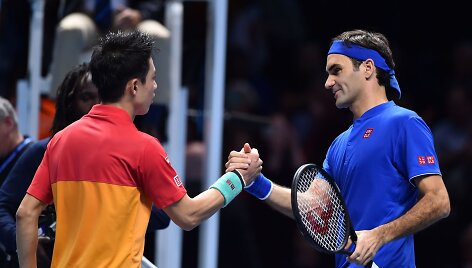 Kei Nishikoris ir Rogeris Federeris