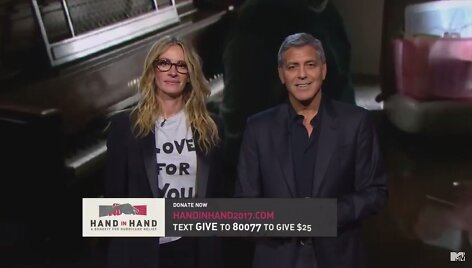 Julia Roberts ir George'as Clooney