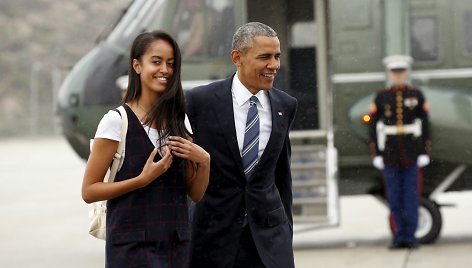 Barackas Obama su dukra Malia