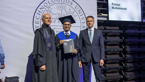 Rohan Muhammed su KTU įgytu diplomu