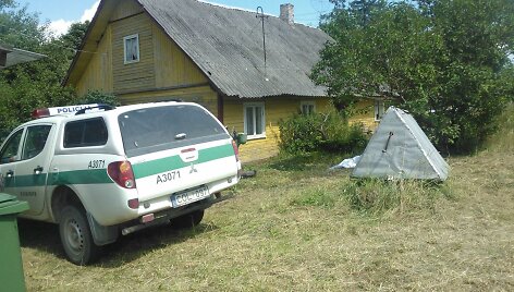 Nusikaltimas įvykdytas &scaron;ioje sodyboje Žagarių kaime, Lazdijų rajone