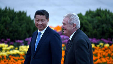 Xi Jinpingas ir Milo&scaron;as Zemanas