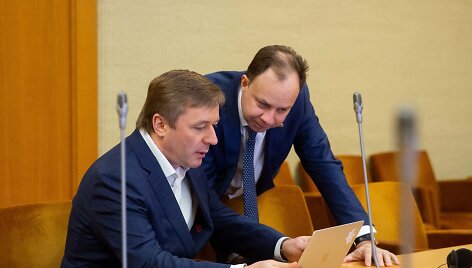 Ramūnas Karbauskis ir Aurelijus Veryga