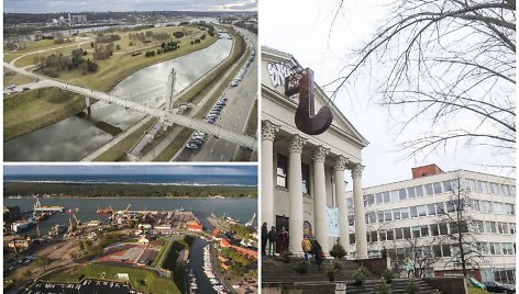 Kauno Nemuno sala, Klaipėdos piliavietė ir Vilniaus stoties rajonas