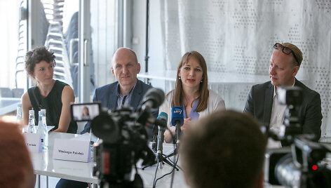 Spaudos konferencijos akimirka