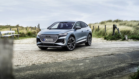 Konkursas „Lietuvos metų automobilis 2023 m.“, pretendentas Audi Q4 Sportback e-tron