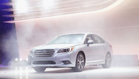 Naujos kartos &bdquo;Subaru Legacy&ldquo; pristatymas Čikagos automobilių parodoje