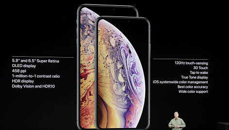 Naujieji telefonai &bdquo;iPhone Xs&ldquo; ir &bdquo;iPhone Xs Max&ldquo;
